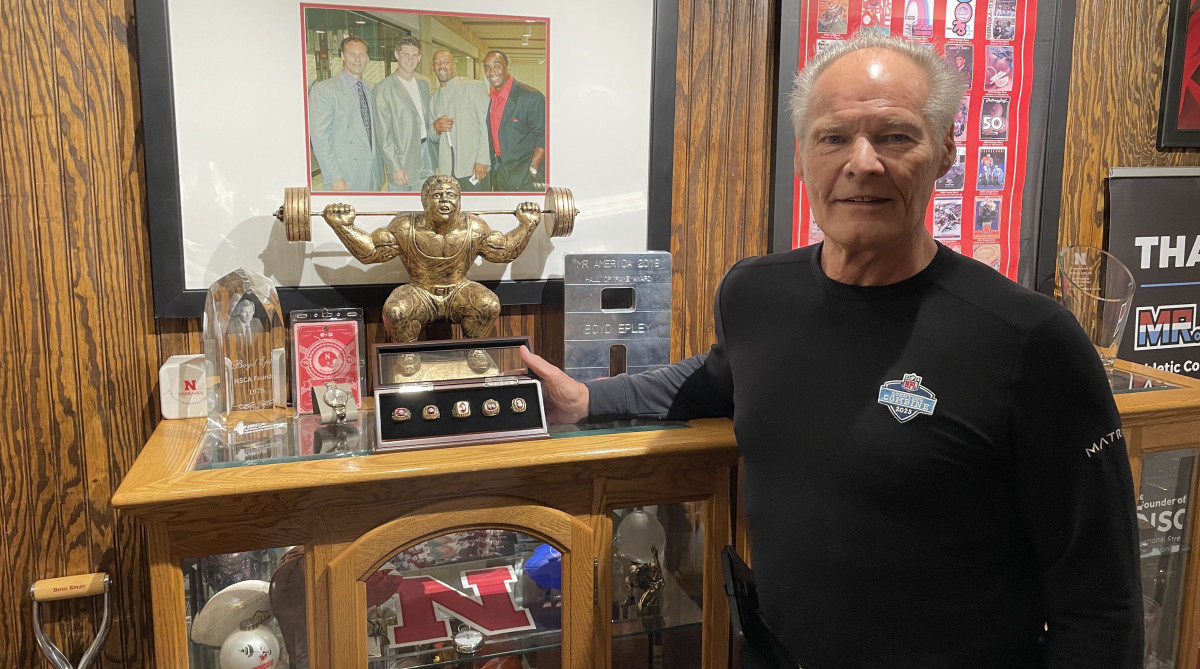 Epley’s stash of memorabilia from his days with Nebraska is in no short supply.